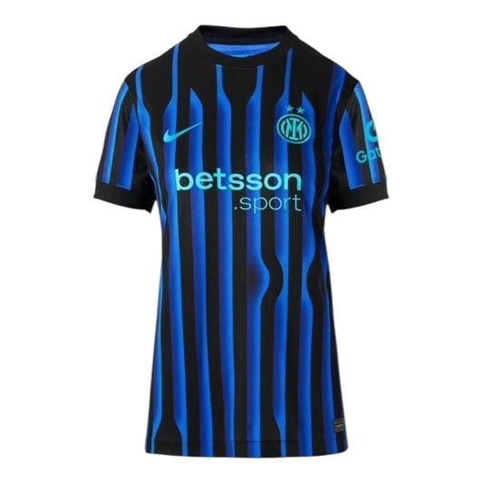 Camisa Inspirada Inter de Milão I 25/26 - Feminina - Azul e preta  Central das Camisas 
