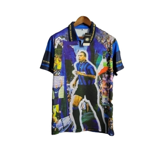 Camisa Inter de Milão Ronaldo 97/98 - Retrô - Central das Camisas