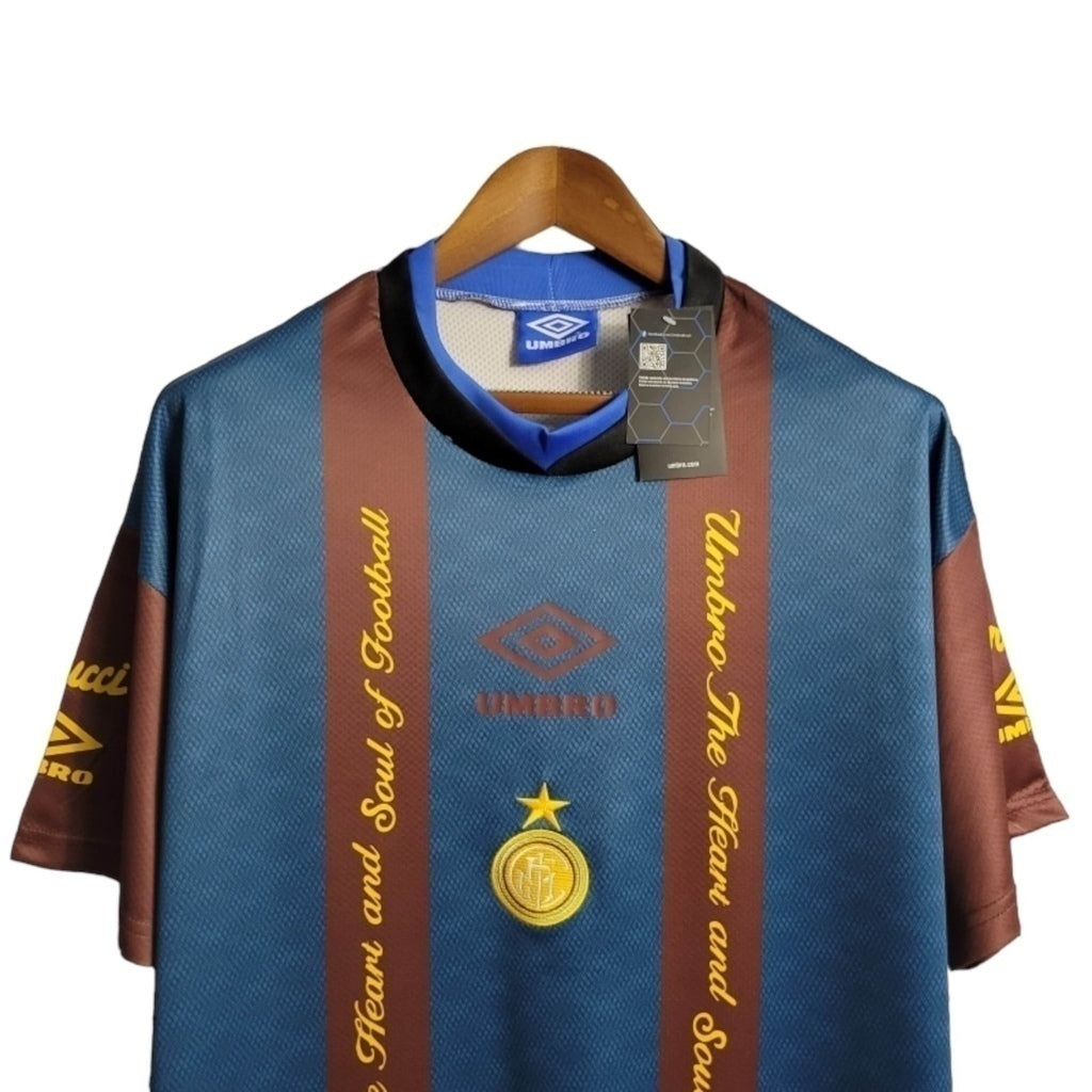 Camisa Inter de Milão Treino 94/95 - Retrô - Central das Camisas