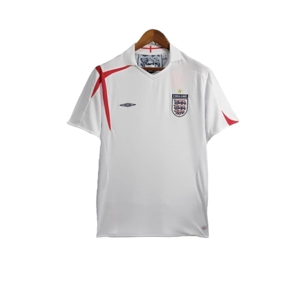 Camisa Inglaterra Titular 2005 - Retrô - Central das Camisas