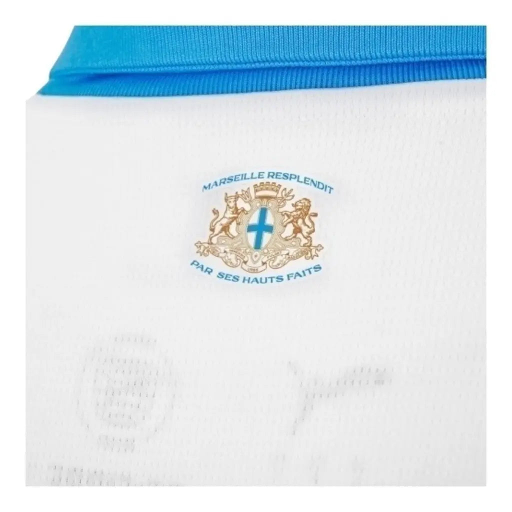 Camisa Olympique Marseille I 25/26 - Torcedor Masculina - Branca e azul - Central das Camisas