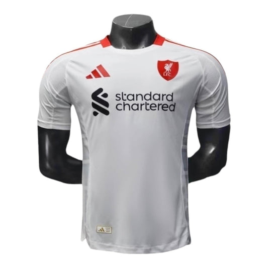 Camisa  Liverpool II 25/26 - Jogador Masculina - Branca - Central das Camisas