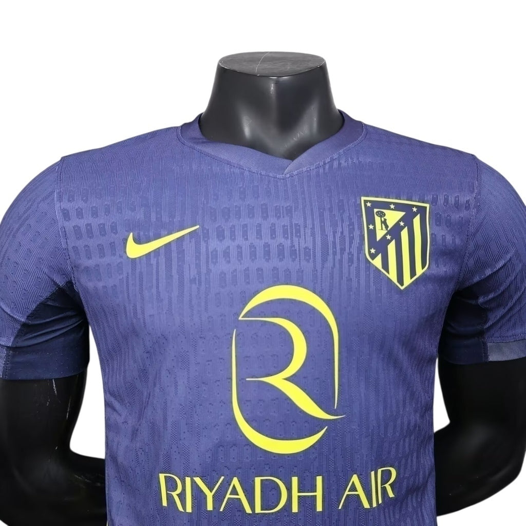 Camisa  Atlético de Madrid II 25/26 - Jogador Masculina - Azul - Central das Camisas